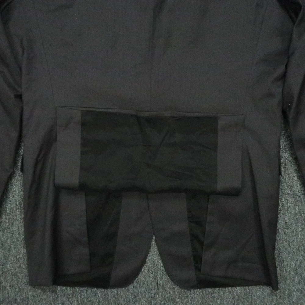 Hugo Boss Blazer Mens 42L Charcoal‎ Gray Trabaldo Togna 1840 Stretch Super 120